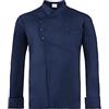 GIBLOR'S Art. 20P08G958 Giacca da Cuoco Emanuel con Bottoni A Pressione Colore Blu, Alta QUALITA', Novita' 2020 (XL)