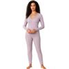 JADEA Maglia con Pizzo Donna Manica Lunga in Cashmere Art. 4529 (IT, Testo, L, Regular, Regular, peonia)