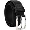 GianMarcoVenturi Cintura In Vera Pelle, Unisex per Uomo e Donna, Made In Italy, Accorciabile, 3,5 cm, Con Scatola