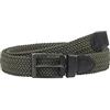 RED BRIDGE Cintura elastica per uomini e donne Intrecciata Stretch belt unisex Verde 110