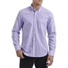 HISDERN Camicia Uomo Lilla Oxford Camicie a Maniche Lunghe Casual Cotone Camicies con Tasche Regular Fit 4XL