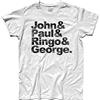 3stylershop T-Shirt Uomo John, Paul, Ringo & George - Liverpool Rock