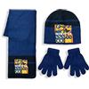 SUN CITY Cappello Sciarpa e Guanti Invernale Minions Cappellino Bambino Bimbo 5907