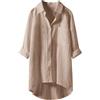 RYTEJFES Copricostume Donna Mare Camicia Donna Camicia Bianca Camicioni Estivi Caftano Camicie Curvy Maglia Maniche Lunghe Cotone Lino Lunga Estiva Camicetta Sottogiacca Camicette Estive Xxl Maglietta Gialla