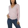 Win's Maglione Donna Scollo a V in Kashmir, Made in Italy