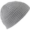 ENEA CASHMERE Berretto a Coste 100% Lana Merinos Extrafine, Made in Italy, Cappello Invernale Unisex, Taglia Unica (IT, Testo, Taglia Unica, Grigio Scuro)