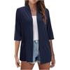 Generisch Giacca da donna Cardigan da donna Cardigan leggero con parte anteriore aperta per e capispalla, top, rivestimenti sottili, maglioni con maniche a tre quarti, cappotti casual, top, cardigan