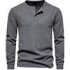 MakingDa Camicia da uomo a nido d'ape aderente a maniche lunghe con bottoni senza colletto
