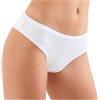 JADEA 6 Pezzi Brasiliana Slip Donna Cotone Modal 515. Bianco 2/XS