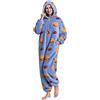 HINIUPI Costume da donna in flanella, tuta per animali relax, costume da donna e uomo, pigiama, per Halloween, cosplay, adulti, carnevale, hamburger XL