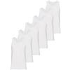 RAGNO 6 Canottiera Bipack Spalla Larga Uomo 100% Cotone 601412 Bianco, XL