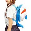 Generic Zaino per squalo - Peluche Cartoon Animal Zaino, morbido riempimento con chiusura lampo | Simpatico zaino portatile per bambini ragazze, borsa da viaggio estetica Home Decor Play Carr, Blu, Siehe