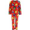Marvel Avengers Pigiama per Ragazzi, 2 Pezzi Set Maglietta a Maniche Lunghe e Pantaloni Pigiama in Morbido Pile, Taglie 4 a 10 Anni (IT, età, 10 Anni, Regular, Rosso)