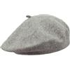 Melegari Berretto Basco Donna | 100% Lana | Margie Beret | Made in EU (Grigio Chiaro Melange 99)