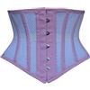 Hi-GERMANWEARS Corset da donna Black Mesh Steel Boned Waist Trainer Body Shaper Cincher Waspie Heavy Duty Short Corsetto in vita