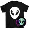 Illuminated Apparel Original Kids Alien Head Interactive Glow in The Dark T-Shirt