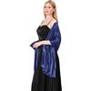 LumiSyne Donna Scialle Stola In Raso Setoso Per Abito Da Sera Tinta Unita Sciarpe Lunga Leggero Elegante Wrap Stola Per Sposa Matrimonio Cerimonia Festa, 200×70cm