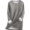 Fannyfuny Noi di Notte Camicia da Notte Camicia Donna Cute Cat Stampato Felpa in Pile Spessa O-Collo Caldo Top Camicia Casual Calda E Morbida Tunica Taglie Comode