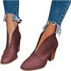 Kobilee Stivali Invernali Donna Pelle Morbidi Stringati Stivaletti Chunky Comode Autunnali con Tacco Stivali Calzino Ankle Chelsea Boots Cowboy Bassi Scamosciati Eleganti Anfibi