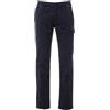 Siry Work Pantalone estivo Stretch Summer, in cotone, con passanti ed elastico in vita. Chiusura con zip e bottone. taschino porta monete e porta metro laterale (IT, Testo, XXL, Regular, Regular, BLU NAVY)