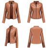 HAOLEI Giacca Donna Nera in Pelle Trapuntata - Giubbino Biker Moto Bomber - Giubbotto Autunno Invernale in Offerta