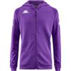 Kappa - Felpa con Zip, Uomo, Poliestere, Calcio, Modello: KAPPA4SOCCER TORTONA