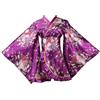 ZNLFS Kimono giapponese da donna, vestaglia per cosplay di anime, costume da ballo Yukata, accappatoio in seta, Viola, XXL piu