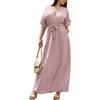 JOPHY & CO. Abito Vestito Lungo Casual con Scollo a V cod 7196