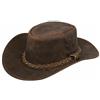 Infinity Leather Cappello da cowboy in vera pelle australiana Occidentale Entroterra Bush