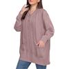 Generic Maglione oversize per le donne anziane alla moda con bottoni a maglia a trecce maglioni invernali caldi cardigan aperti sul davanti maglioni taglie forti comodi maglioni pullover a maglia grossa