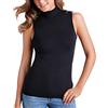 Basic Cotton Lupetto smanicato da donna in cotone elasticizzato Basic Cotton (3/S, Nero)