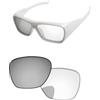 PapaViva Lenti di ricambio per occhiali da sole Oakley Chaminade OO9492 60 mm Eclipse Silver Shield Photochromic Pro+