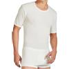 Intimitaly Maglie Intime Uomo Lana e Cotone (Pacco da 3) Girocollo e Scollo V Lana Fuori e Cotone sulla Pelle per L'Autunno e l'inverno (IT, Testo, S, Regular, Regular, Bianco Girocollo)