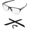 PapaViva Kit di ricambio in gomma per naso e gommini per Oakley Activate OX8173/Activate AF OX8169F, colore: nero