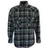 ROCK-IT Apparel I Camicia di Flanella a Maniche Lunghe da Uomo I Camicia a Quadri da Boscaiolo I Camicia a Quadri con Barra di Chiusura [S-5XL] qualità Premium I Verde Oliva a Scacchi M
