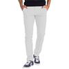 BlauerHafen Pantaloni chino da uomo, casual, in cotone, per il tempo libero, elasticizzati, per attività all'aria aperta, da uomo, casual, elasticizzati, in stile chino, bianco, 36W x 32L
