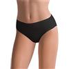 Cotonella 6 Pezzi Slip Donna Igienico Linea Essentials con Tassello Igienico. Nero 2/S