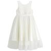 NEXT Ragazza Abito da Damigella con Fiocco. Ivory Cream 12 Mesi-18 Mesi