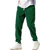 Generico Kirakuco Pantaloni Giapponesi Uomo, Kirakuco Pantaloni Velluto Giapponesi Uomo a Coste Pantalone con Elastico in Vita Elegante Larghi Baggy Elasticizzati Streetwear pour Hiver, Verde, L
