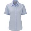 Russell Collection - Camicia - Con bottoni - Maniche corte - donna Blu Small