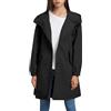HEONSATI Impermeabile Donna Curvy Trench Antipioggia a Vento Antivento Impermeabile Con Cappuccio Resistente Alle Rughe Sportivo Traspirante Giacca Da Pioggia Leggera Per Escursionismo Viaggi Bianco