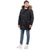 VEQUÈ Parka Uomo Eskimo Neve Imbottito Cappuccio Giubbotto Invernale Piumino Lungo VEQUE (IT, Testo, XL, Regular, Regular, Nero)