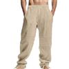 RYTEJFES Pantaloni di Lino Uomo Pantalone Leggeri Bermuda Leggero Larghi Estivi Abbigliamento Comodo Indumento Larga Elegante Curvy Comodi Eleganti Lunghi