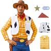 AYYOHON Costume da cowgirls per adulti, per Halloween, cosplay, maniche lunghe, top con bottoni, camicie da donna