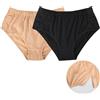 Exclen Womens Easy Adaptive Underwear Briefs, Magic Stick Closure, for Patients, Elders, Pack of 2.