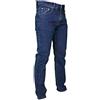 Mastino Jeans Uomo 5 Tasche Invernale Imbottito in Pile Caldo Foderato Elastico 46-60 Termico Scuro a Vita Alta Denim (IT, Numero, 54, Regular, Regular, Chiaro)