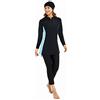 BlueSnow Costume da Bagno Musulmano da Donna a Copertura Totale Velo Islamico Delicato Costume da Bagno Burkini da Donna (S, Y8)