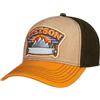 Stetson Cappellino Trucker Hacksaw Donna/Uomo - cap Berretto Baseball Mesh Snapback, con Visiera Autunno Estate Primavera Inverno Estate/Inverno - Taglia Unica Beige