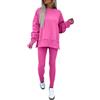 Generico Tute Donna Da Casa Invernale Firmate Completi Due Pezzi Pullover Felpa Senza Cappuccio E Jogging Pantaloni Set Coordinati Abbigliamento Taglie Forti Morbida Tuta Palestra Sportivo Tute Casual Leggera