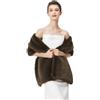 BEAUTELICATE Stola Coprispalle Pelliccia Sintetica Donna Scialle Sposa Pelliccia Sciarpa Elegante per Invernale Matrimonio Cerimonia Damigella